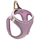 Mita Air Mesh Kedi Köpek Göğüs Tasması Çift Reflektörlü, Terletmeyen Lila / Lilac